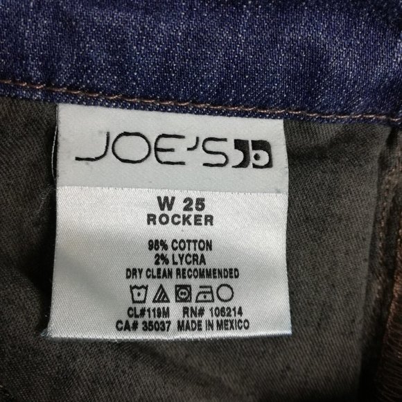Joe's Womens Jeans Rocker‎ Boot Cut Denim Blue Medium Wash Sienna Low Rise 25 - Picture 13 of 14